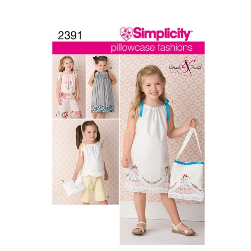 Laste vintage "Padjapüüri-mood", suurused: A (3-4-5-6-7-8), Simplicity Pattern #2391