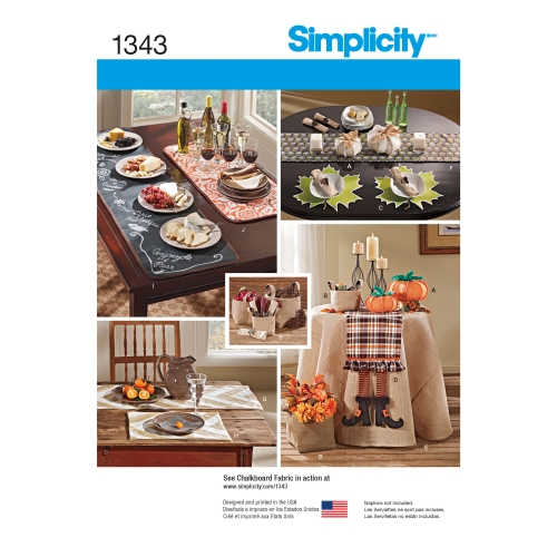 Aksessuaare lauale, Simplicity Pattern #1343