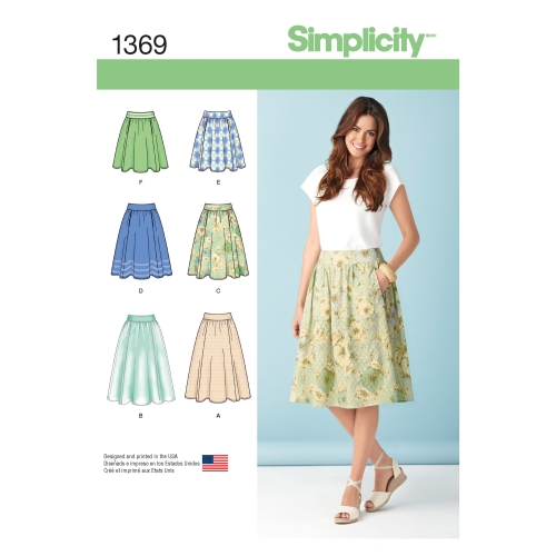 Naiste seelikud kolmes pikkuses, Simplicity Pattern #1369