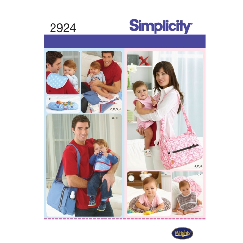 Beebihoiu tarvikud, kotid, Simplicity Pattern #2924