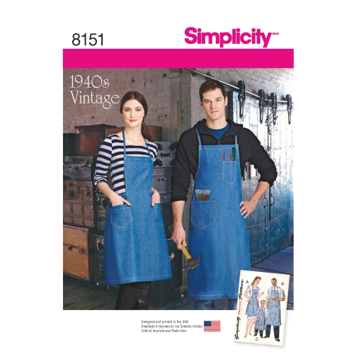 Poiste, tüdrukutes,Naiste ja meeste vintage põlled, suurused: A (kõik suurused), Simplicity Pattern #8151
