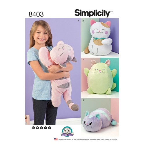 Kiisunukud, topistäidetavad, Simplicity Pattern #8403