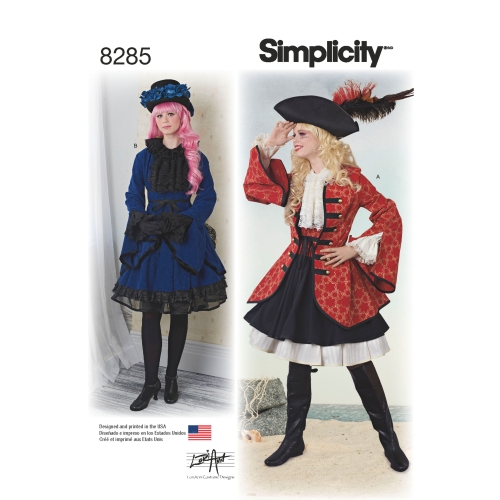 Naiste kostüümid kostüümidisainerilt Lori Ann, Simplicity Pattern #8285