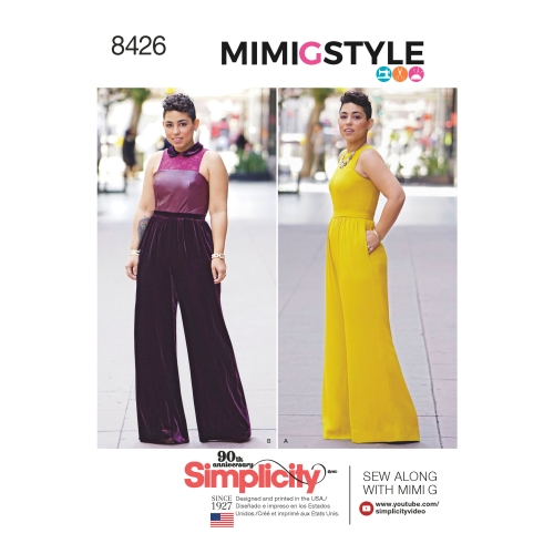 Naiste ja pluss suuruseganaiste Mimi G-i kombinesoon, Simplicity Pattern # 8426