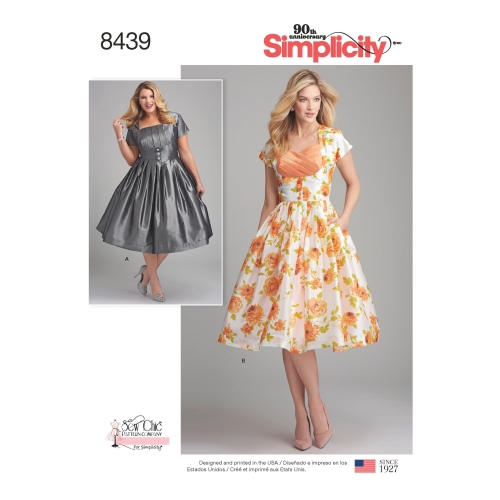Kleit pihavariatsioonidega, Simplicity Pattern # 8439