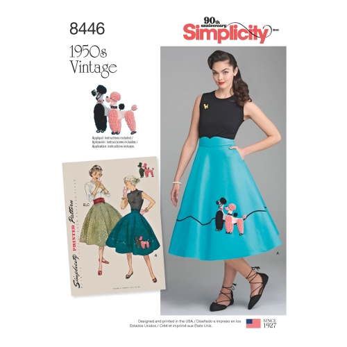 Naiste vintage seelik ja Cummerbund, Simplicity Pattern # 8446