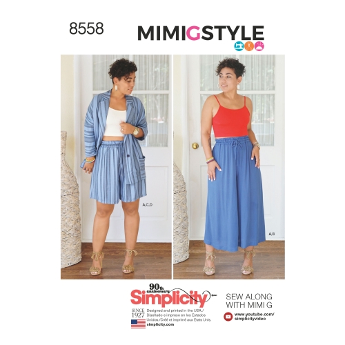 Naiste riietus Mimi G Style, Simplicity Pattern #8558