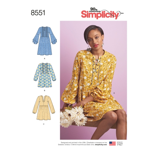 Naiste kleit või tuunika, Simplicity Pattern #8551