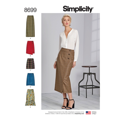 Naiste hõlmikseelikud pikkusevariatsioonidega, Simplicity Pattern #8699