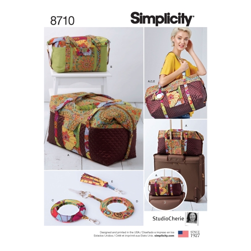 Reisikotid, võtmetagused, tutid, Simplicity Pattern #8710