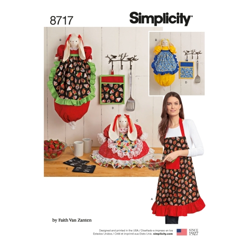 Köögi aksessuaarid ja põll, Simplicity Pattern #8717