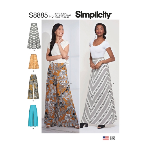 Naiste seelik ja püksid, Simplicity Pattern #S8885