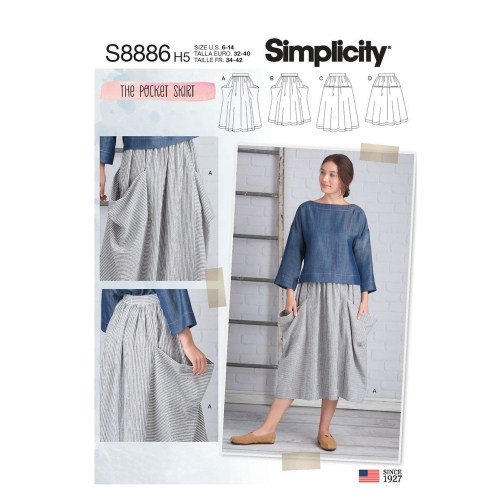 Naiste seelikud, Simplicity Pattern #S8886