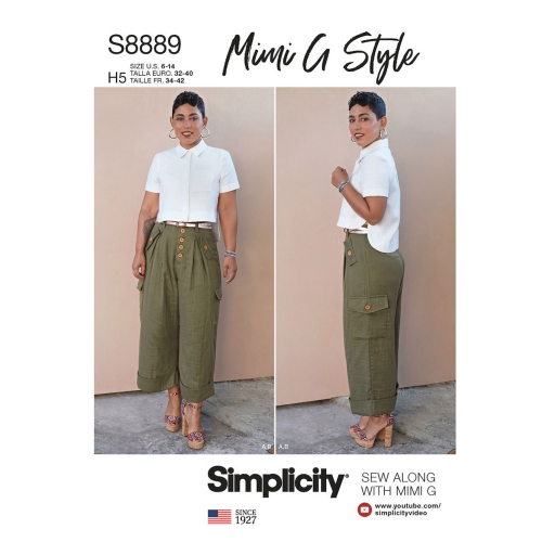 Naiste särk ja laiasäärelised püksid, Simplicity Pattern #S8889
