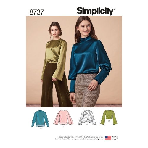 Naiste pluusid, Simplicity Pattern #8737