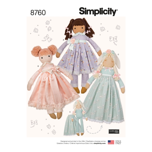 Nukud, täidistopitavad, Simplicity Pattern #8760