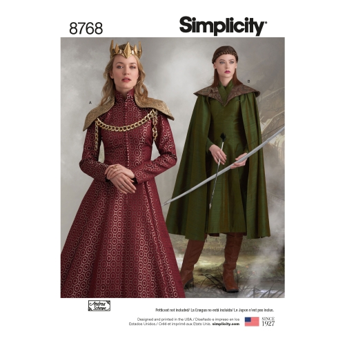 Naiste fantaasiariietus, Simplicity Pattern #8768