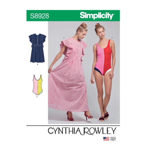 Naiste ujumisriided ja kaftanid by Cynthia Rowley, Simplicity Pattern #S8928