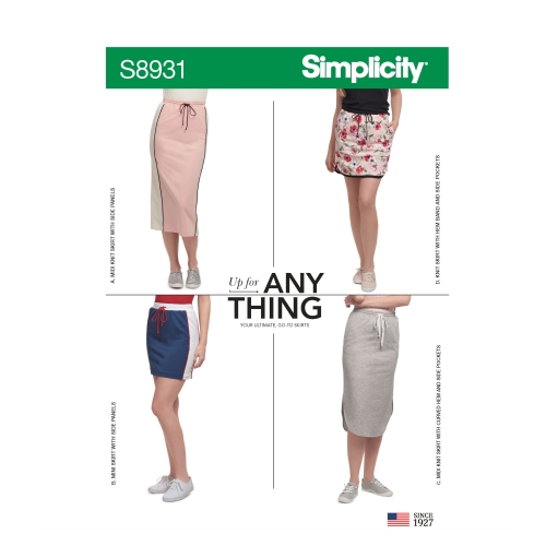Trikooseelikud, suurused: XXS-XS-S-M-L-XL-XXL, Simplicity Pattern #S8931