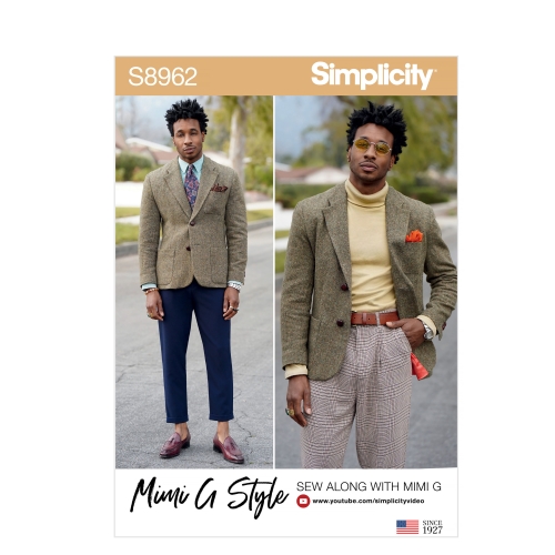 Meeste voodriga bleiser, Simplicity Pattern #S8962