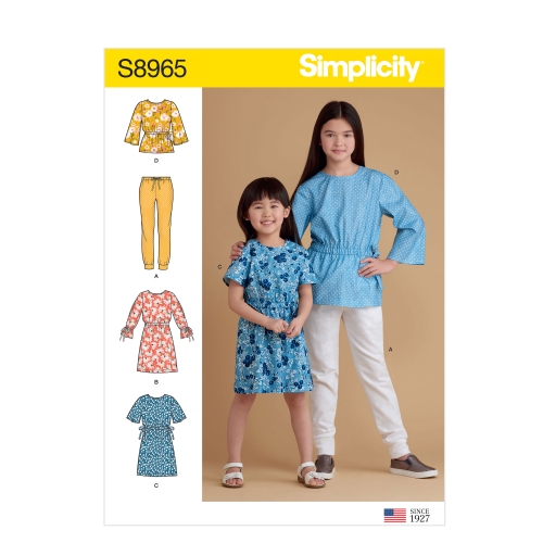 Laste ja tüdrukute riietus, Simplicity Pattern #S8965