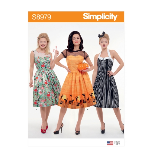 Naiste klassikaline Halloween kostüüm, Simplicity Pattern #S8979