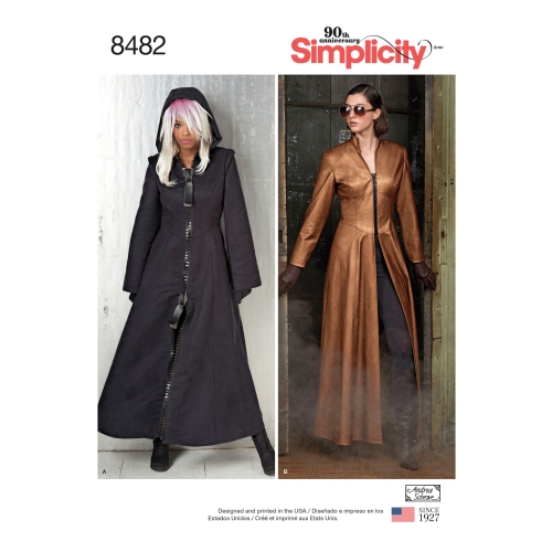 Naiste kostüüm-mantlid, Simplicity Pattern #8482