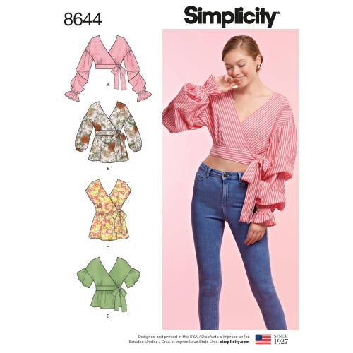 Naiste hõlmiktopid, Simplicity Pattern #8644