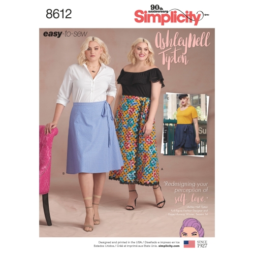 Naiste lihtsad hõlmikseelikud, autor Ashley Nell Tiption, Simplicity Pattern # 8612