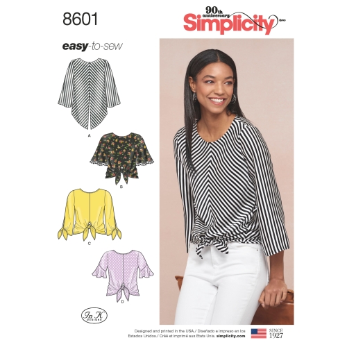 Naiste pullover topid, Simplicity Pattern #8601