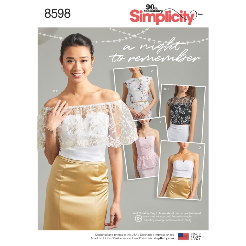 Naiste topid erilisteks sündmusteks, Simplicity Pattern #8598