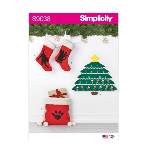 Pühadeootuse kalender ja aksessuaarid, Simplicity Pattern #S9038