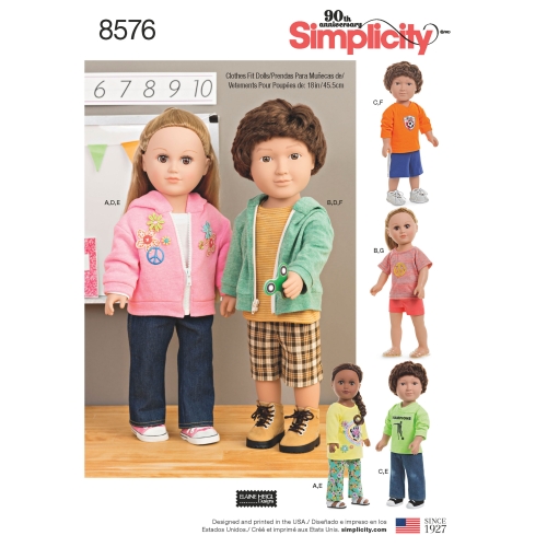 Unisex nukuriided, Simplicity Pattern #8576