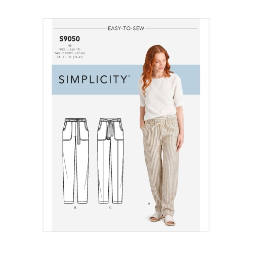 Naiste taskutega püksid, Simplicity Pattern #S9050
