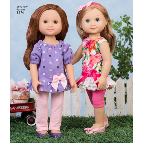 35cm nuku riided, Simplicity Pattern #8574