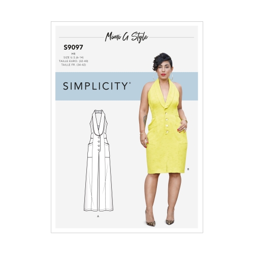 Naiste kleit ja kombinesoon, Simplicity Pattern #S9097