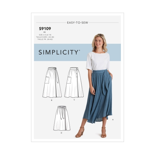 Naiste hõlmikseelikud erinevates pikkustes, lehvi võimalusega, Simplicity Pattern #S9109