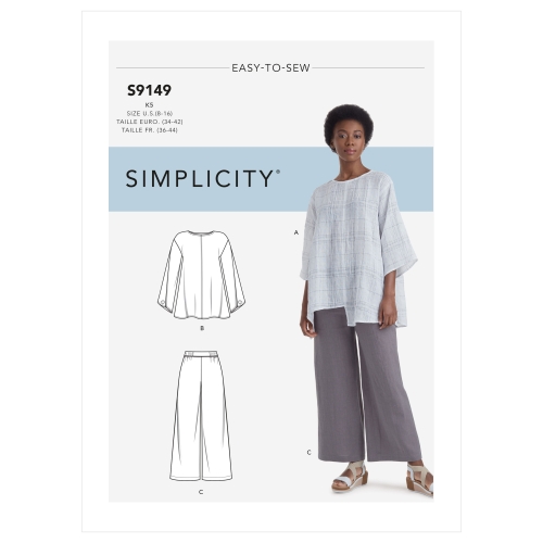 Naiste topid ja püksid, Simplicity Pattern #S9149