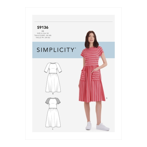Naiste kleit, Simplicity Pattern #S9136