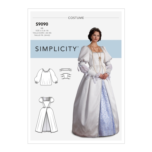 Naiste ajaloolised kostüüm, Simplicity Pattern #S9090