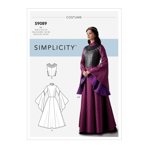 Naiste fantaasia-kostüüm, Simplicity Pattern #S9089