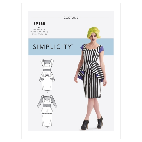 Naistekostüümid ja kleit, Simplicity Sewing Pattern S9165H5