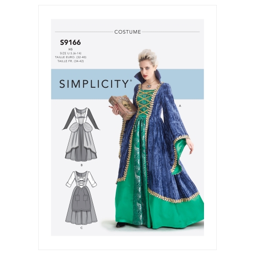 Naistekostüümid, Simplicity Sewing Pattern S9166H