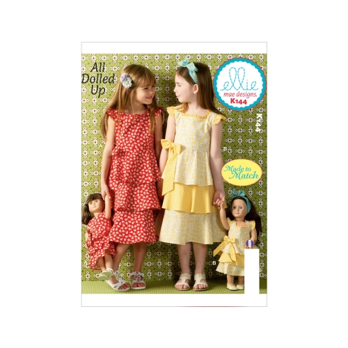 Kleidid tüdrukutele ja nukkudele, Kwik Sew K0144