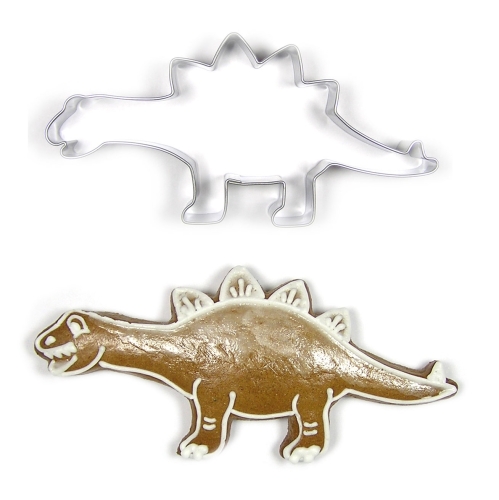 Roostevaba terasvorm Stegosaurus, 53 x 117 mm, Nerez 0243