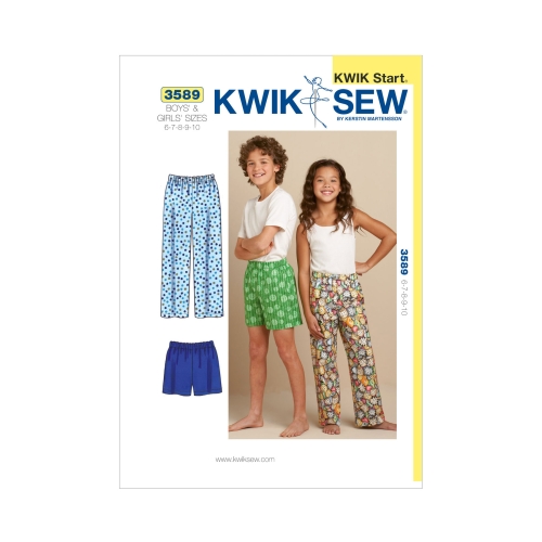 Magamispüksid ja lühikesed püksid, Kwik Sew K3589