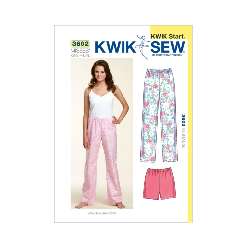 Magamispüksid ja lühikesed püksid, Kwik Sew K3602