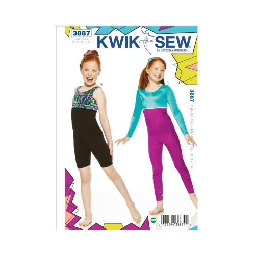 Pikk trikookostüüm, Kwik Sew K3887