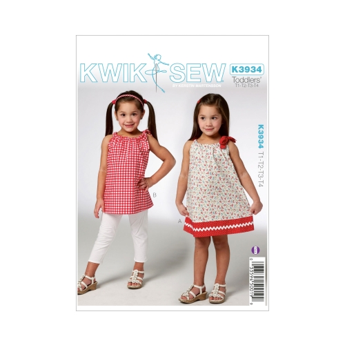 Mudilaste kleit ja tuunika, Kwik Sew K3934