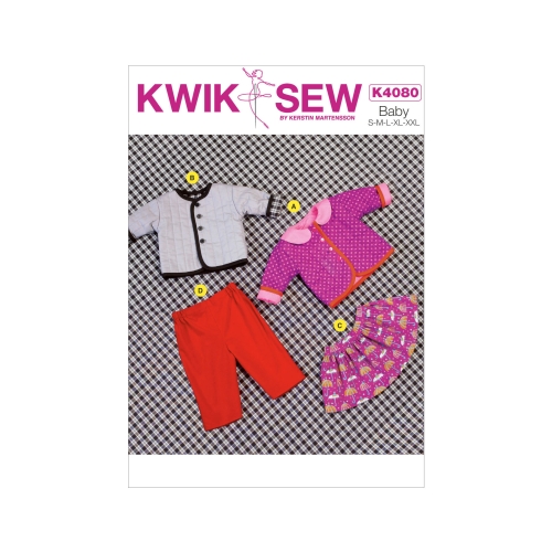 Väikelaste jakk, särk ja püksid, Kwik Sew K4080